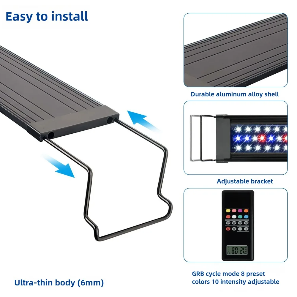 Planted Aquarium Algae Control - Luce per acquario a LED programmabile,