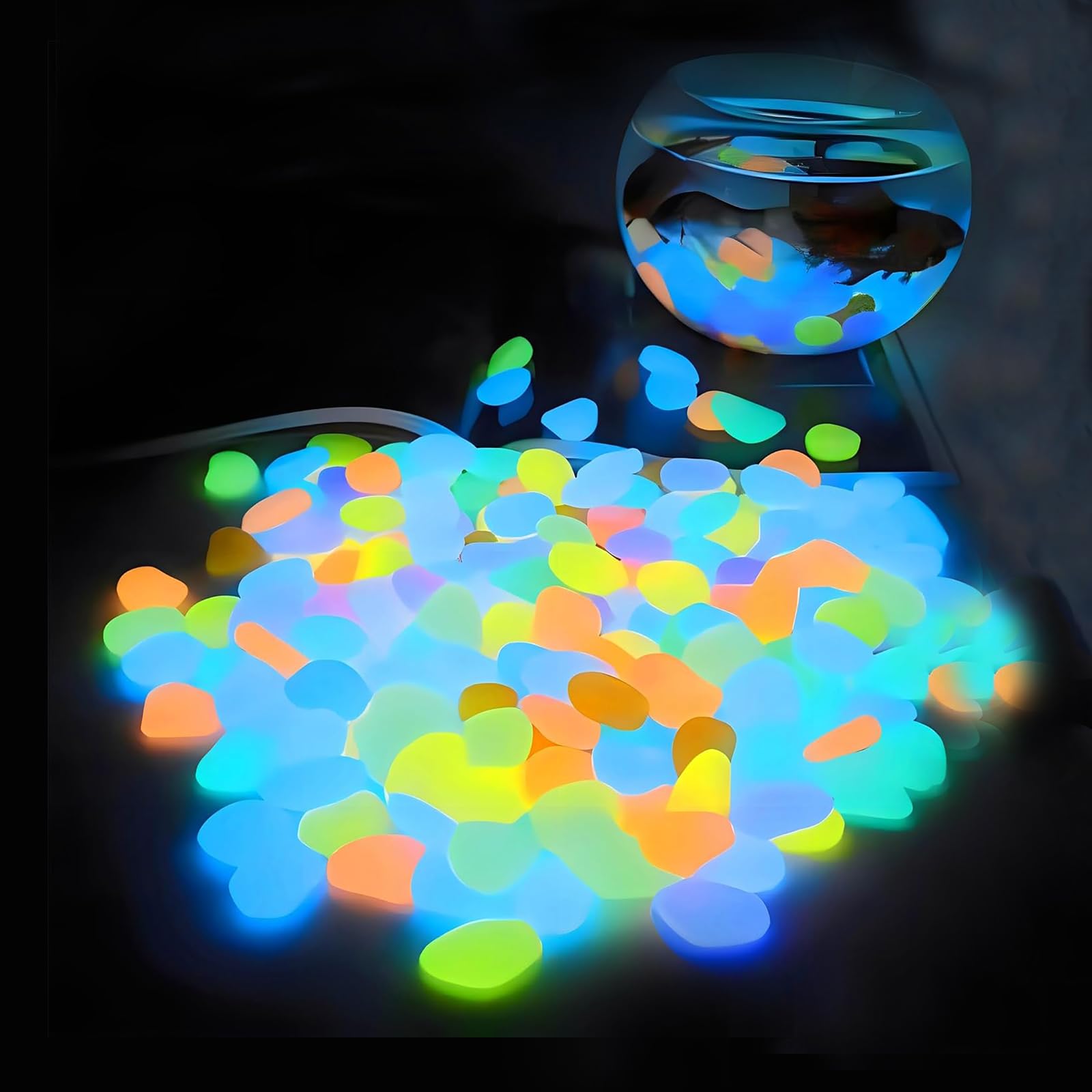 Aquarium Planted Aquarium - Decorazioni per acquario, ciottoli che si