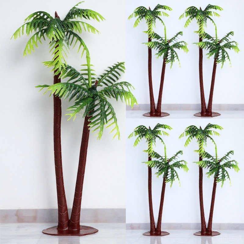 Aquarium Planted Aquarium - 5 Pezzi di Palme Artificiali Realistiche