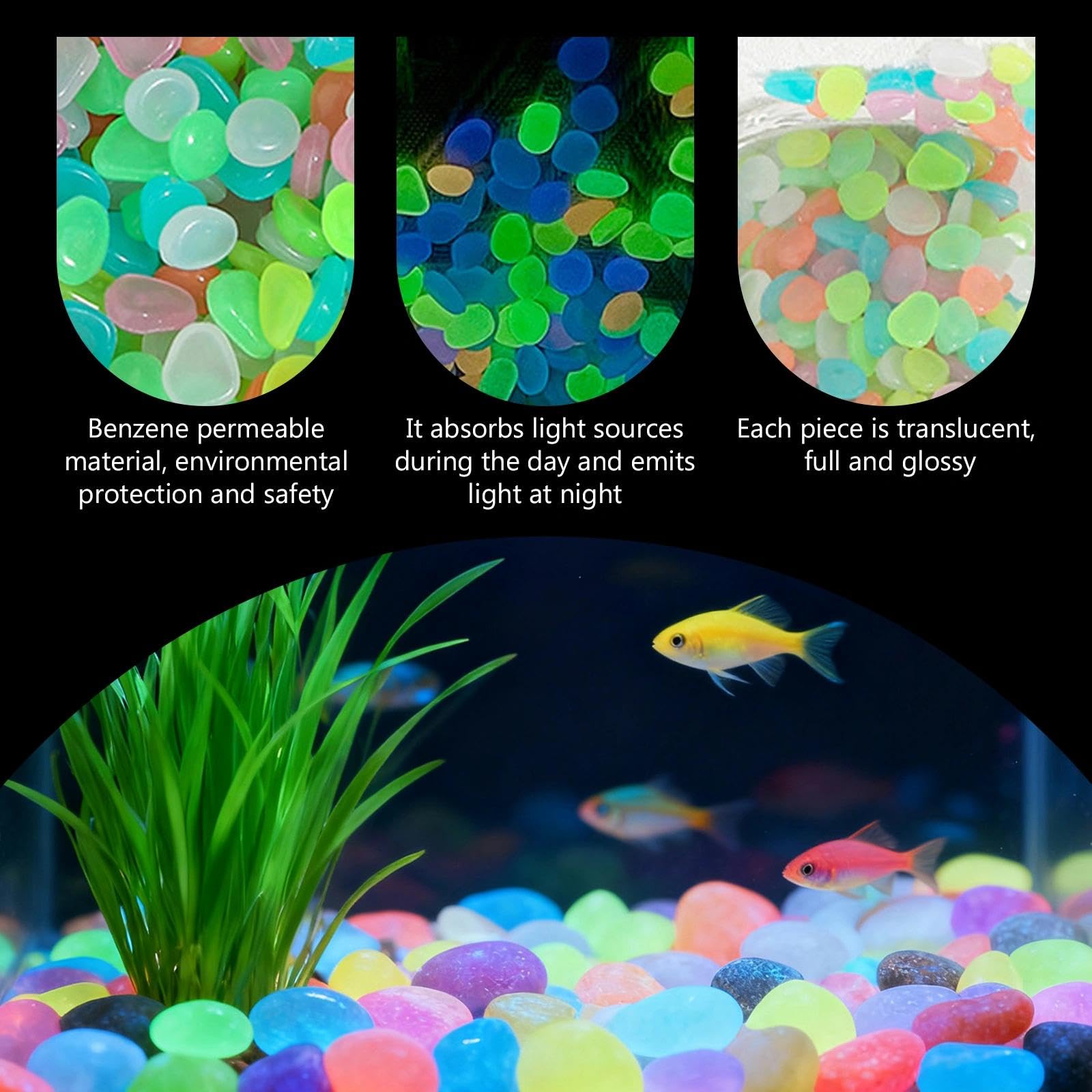 Pietre luminose in resina da 1 - Aquarium Planted Aquarium recensione e prezzo