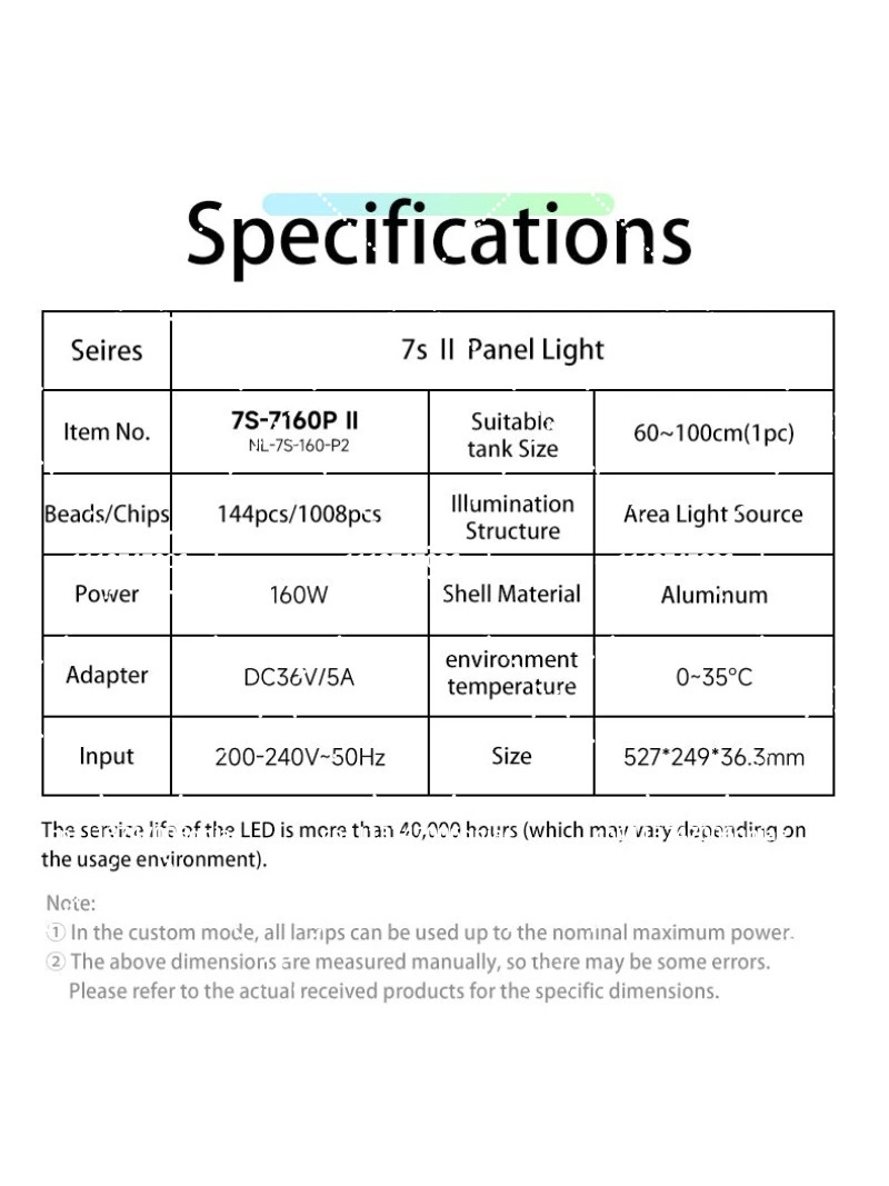 Luce LED per Acquario 160W RGB - Aquarium Planted Aquarium recensione e prezzo